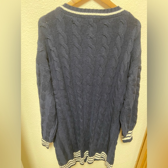 Eloquii Varsity Long Open Front Sweater SZ 18/20 plus size - Picture 7 of 7